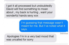 Boss accidentally sends mortifying text to the employee the text was about