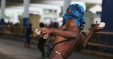 Pictures: Tear gas fired & running battles with police, in protest at transport hikes in Rio