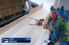 Olympic luger crashes at 55mph, finishes race in an unbelievable recovery