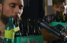 Who knew you could make beer bottles do this?