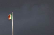 What is the protocol for handling an Irish flag?