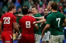 Scott Williams leaves Lansdowne Road with shoulder in a sling after BOD tackle