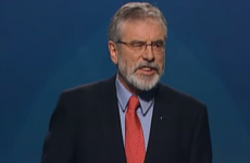 Adams calls for left to unite, says: 'Sinn Féin will keep every commitment that we make'