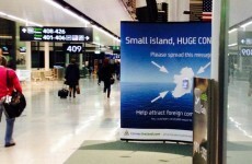 There's an accidental message to tourists in Dublin Airport