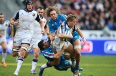 Try-scoring blitz sees France home in ill-tempered affair with Italy