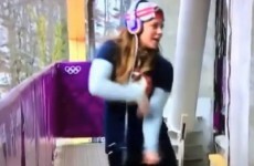 American luger Kate Hansen warms up by dancing to Beyonce
