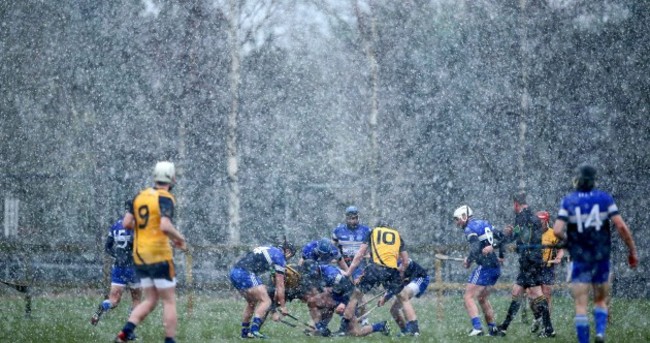 Snow joke for hurlers in today's Fitzgibbon Cup game in Dublin