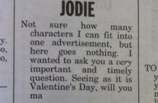 This Valentine's classified ad is quite possibly the best ever