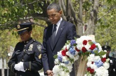 Obama lays wreath at Ground Zero