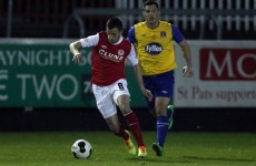 Keith Fahey scored a brilliant free-kick on his Saints return last night