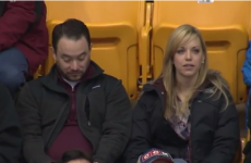 Genius finds excellent way to avoid kiss cam at basketball game