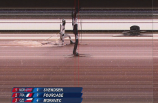 The finish in the men's biathlon couldn't have been much closer