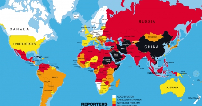 Guess where Ireland ranks in the world in terms of press freedom...