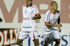 41-year-old Brazilian legend Rivaldo lines out alongside his teenage son