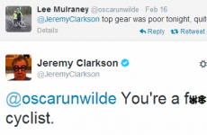 Jeremy Clarkson's response to this cyclist's Top Gear complaint is priceless