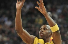 NBA player definitely meant this over-the-backboard circus shot