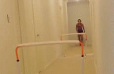 Aussie hurdler Michelle Jenneke invents new sport of hallway hurdles
