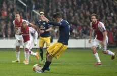 Jonathan Soriano fired in a beautiful goal from the halfway line tonight