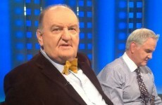 George Hook has his good dickie-bow out for the big match. Seriously.