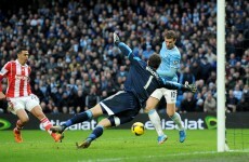 Dzeko throws his hat in the ring for miss of the season as City battle past Stoke