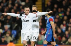Wayne Rooney celebrates new contract by scoring as United beat Palace
