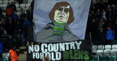Snapshot: The Shamrock Rovers fans welcomed Glentoran with this brilliant banner tonight