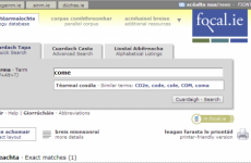 Here's what happens when you type 'come' into this English-Irish translator