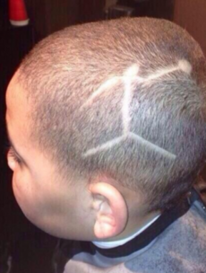 This D.I.Y Air Jordan logo haircut is uncanny*
