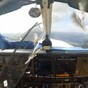 This is what happens when a bird strikes a plane's windscreen