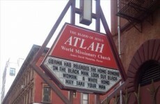 Homophobic church sign in New York blames Obama