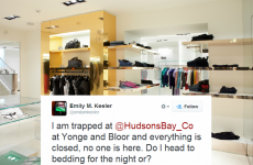 A woman got locked inside a department store and live-tweeted her experience