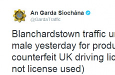 @GardaTraffic's update about a fake driving licence arrest is gas