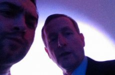 This lad took a selfie with Enda Kenny