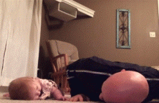 This dad and baby workout is just the CUTEST
