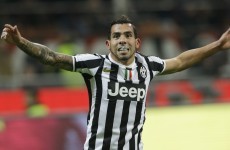 Carlos Tevez hits 15th goal as Juve punish Milan, Roma