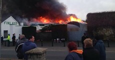 Large blaze at coffin makers in Louth