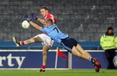 This umpire wasn't happy with John Hayes pointing for Cork against Dublin last Saturday