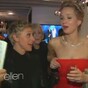Ellen's behind the scenes Oscars video with Cumberbatch and J-Law's boobs