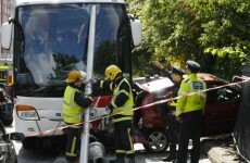 No serious injuries after three-vehicle crash on Merrion Square
