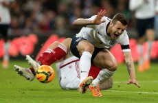 Wilshere out for six weeks with foot fracture