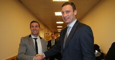 Political heavyweights? Kenny Egan met Vitali Klitschko in Dublin today (PIC)