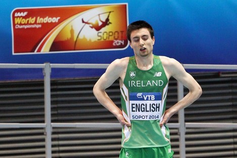 Ireland's Mark English finished fourth in his event.