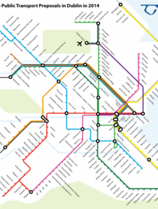 London Tube-style map shows how Dublin public transport will link up