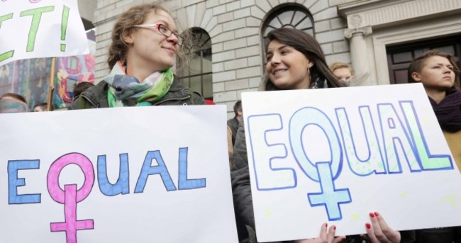 International Women's Day protest takes place in Dublin