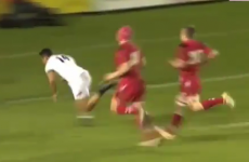 You simply will not see a better try than this all weekend