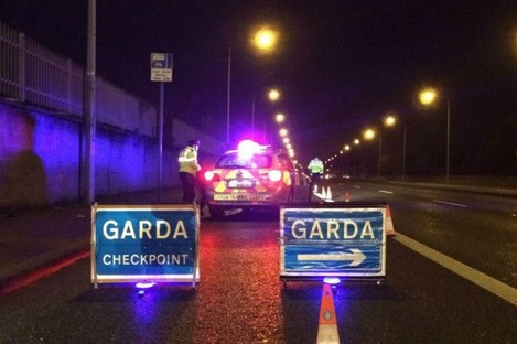 Garda checkpoint