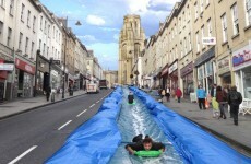 Artist plans to turn UK street into massive water slide for a day