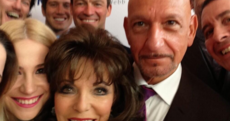 Joan Collins took her own celebrity selfie to rival Ellen's record-breaking shot