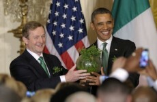 It'll be all smiles and shamrocks in the White House today