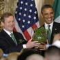 It'll be all smiles and shamrocks in the White House today